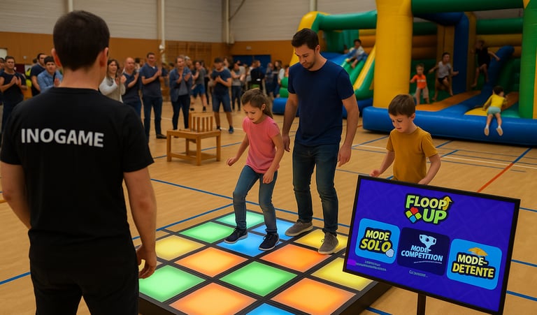 jeu dalles led interactives événement
