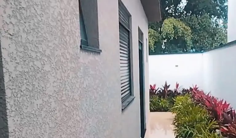 textura projetada casa