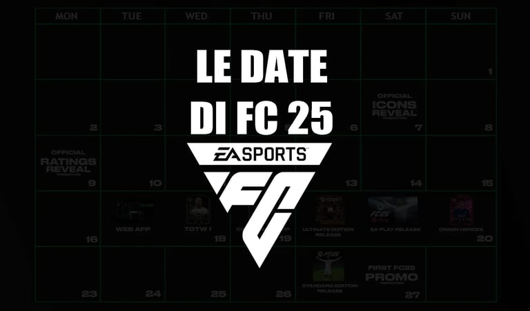 scritta le date di fc 25