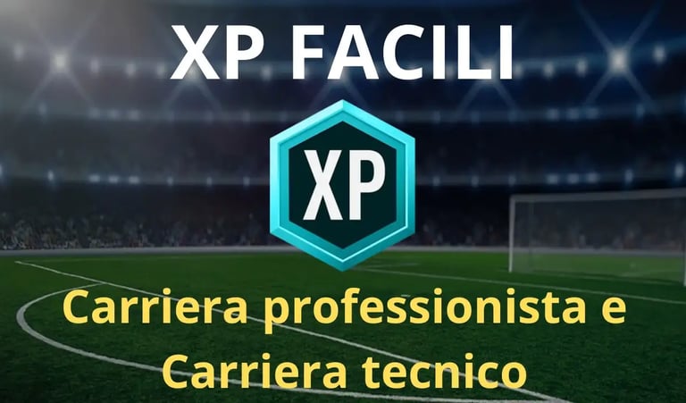campo da calcio di fc 25 con simbolo punti esperienza