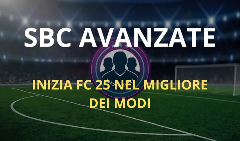 sfondo campo da calcio con scritta SBC AVANZATE