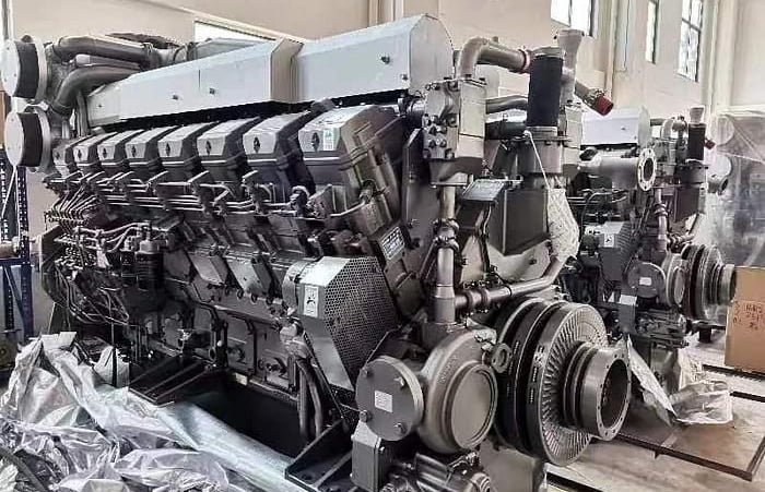 a large engine engine in a large room