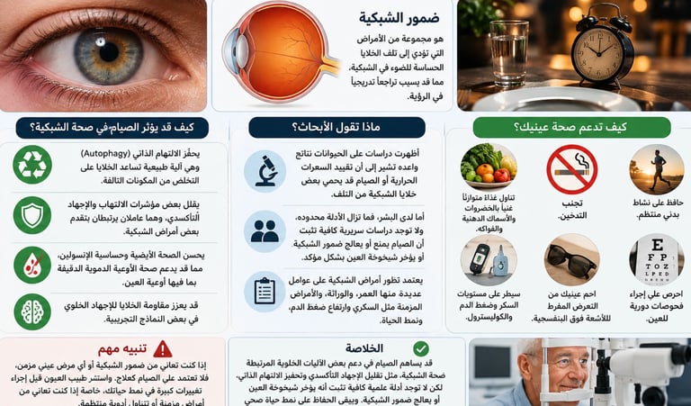 👁️الصيام وضمور الشبكيةهل يؤخر شيخوخة العين؟🌙🍭