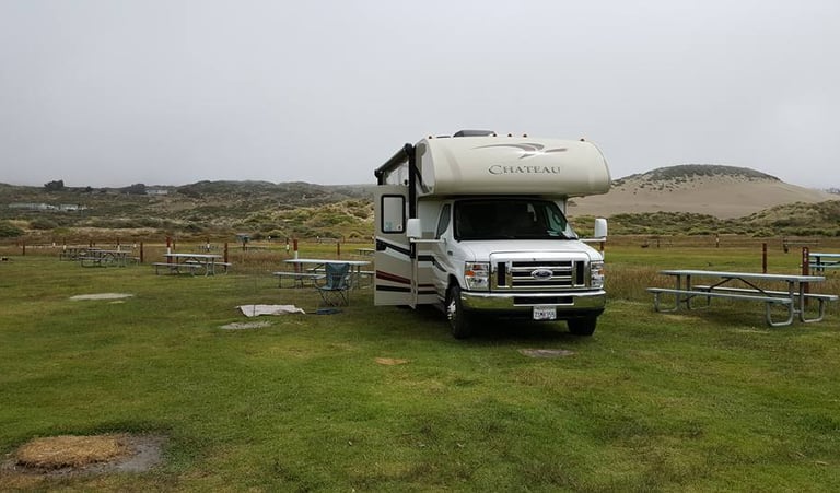 motorhome at lawson's landing camping