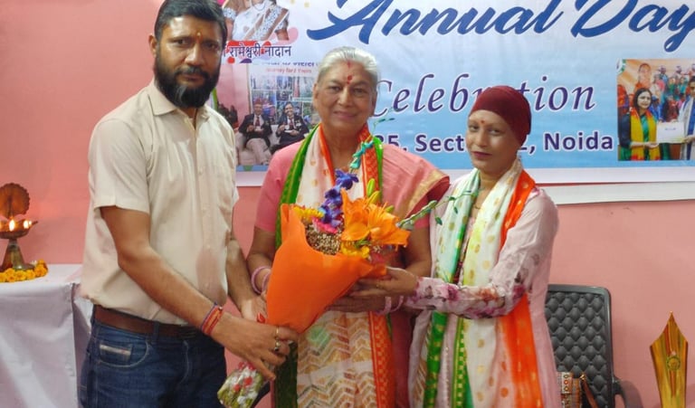 Santosh Khanduri with Hema Tiwari