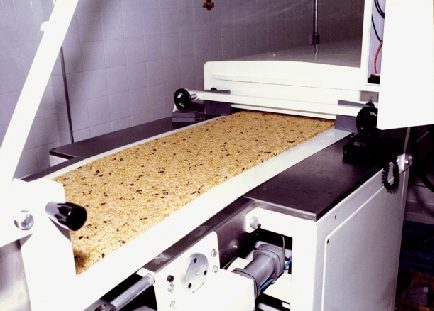 Tapete de Barra de Cereais antes do Corte