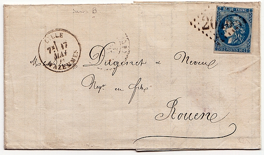 Losange Gros Chiffres 2046 B et type 16.