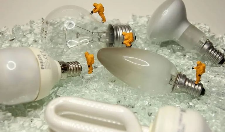 Recycler les ampoules 