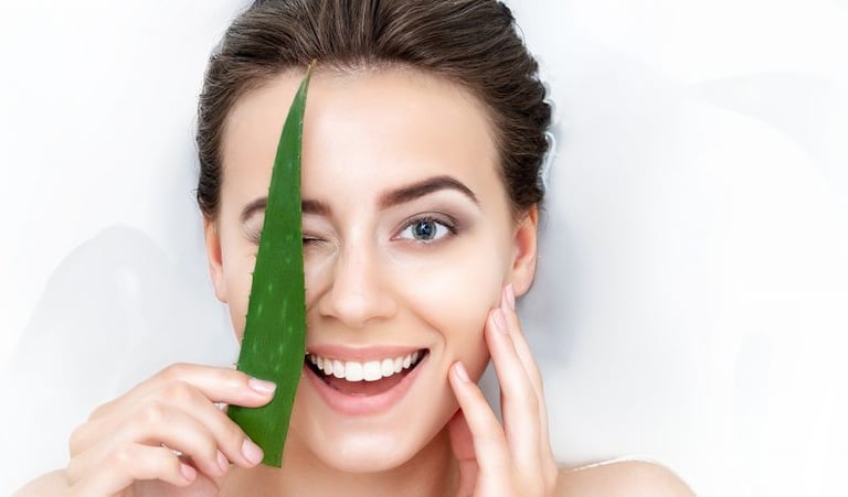 herbal remedies and aloe vera for skincare
