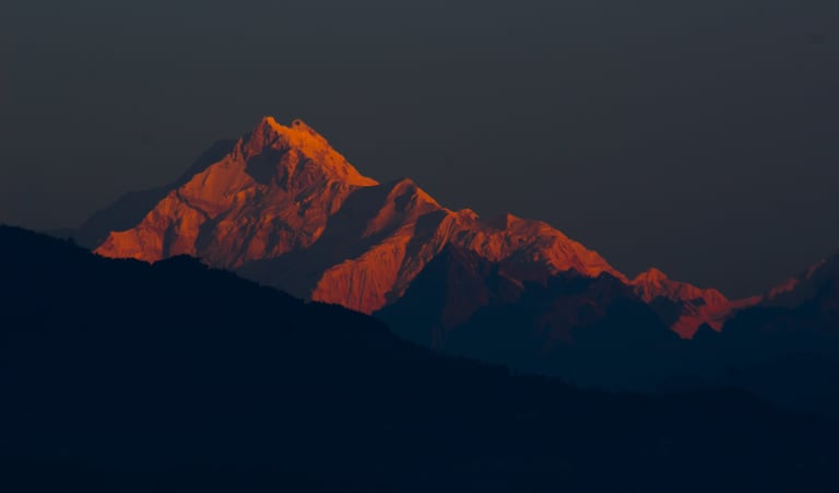 Mt Kanchenjunga during dawn