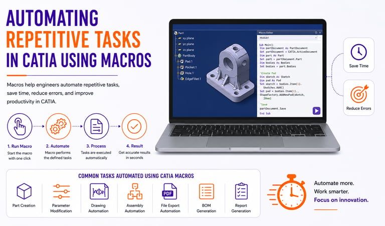 Automating Repetitive Tasks in CATIA Using Macros