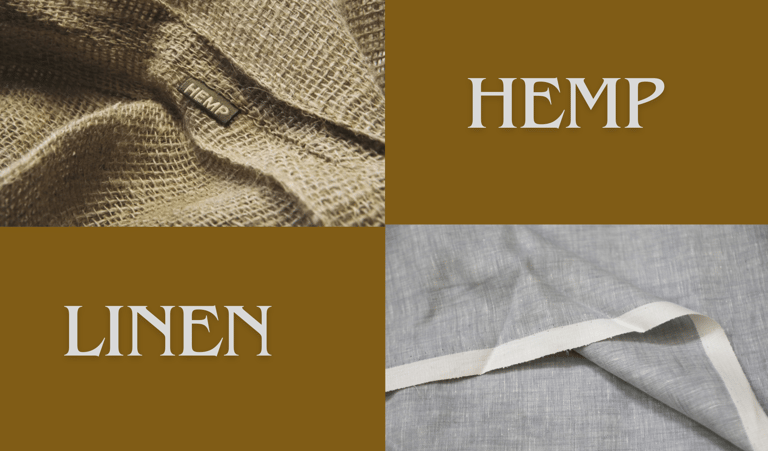 comparing hemp and linen fabrics