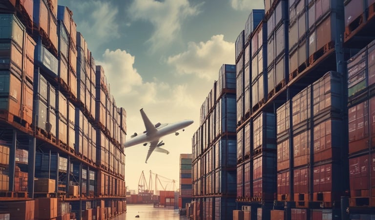 A marketer analyzing customer data on a laptop with colorful graphs and AI icons.