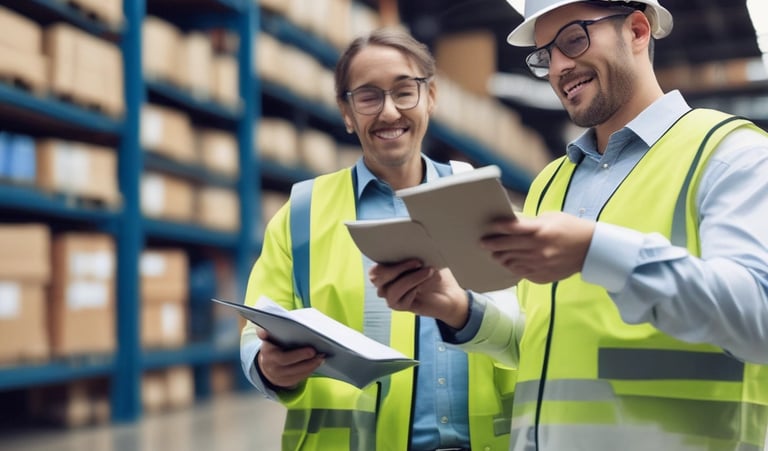 A marketer analyzing customer data on a laptop with colorful graphs and AI icons.