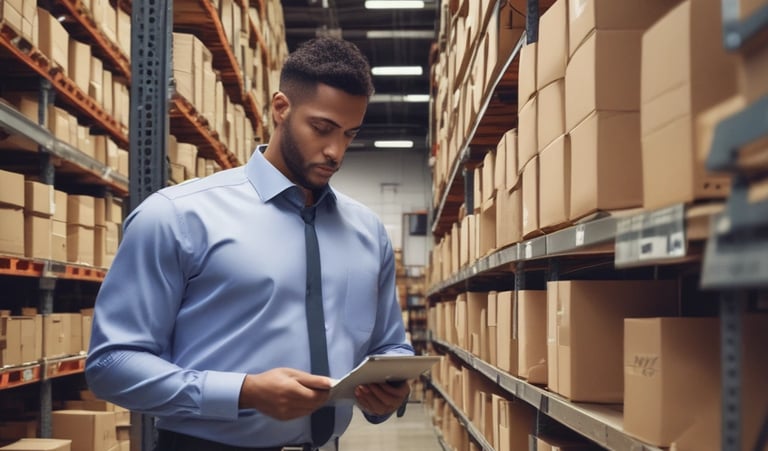 A marketer analyzing customer data on a laptop with colorful graphs and AI icons.