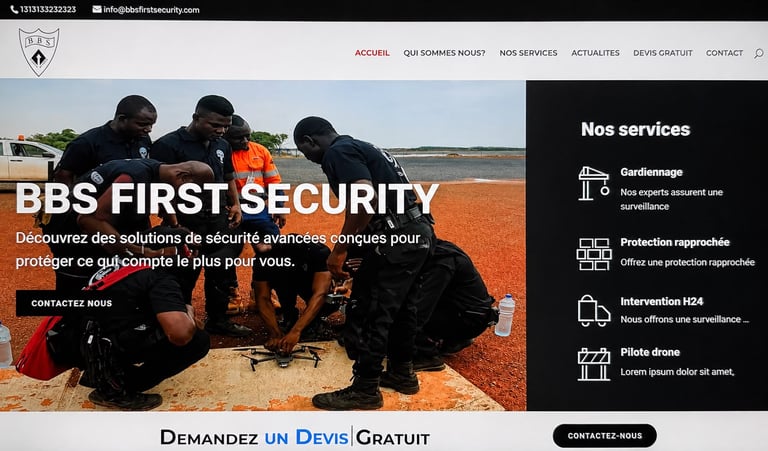 BBS First Security website portfolio project