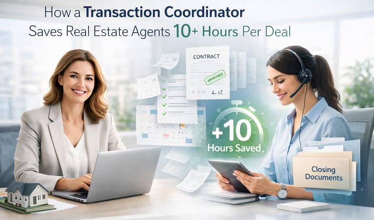 How a transaction Coordinator saves real estate agents 10+ hours per deal