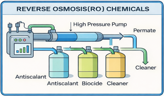 Industrial RO chemicals for RO membrane performance
