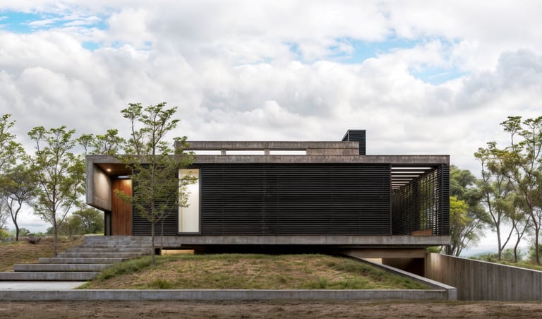 Casa invertida. Mirar al paisaje de lo cotidiano. Arquitectura con sentido.
