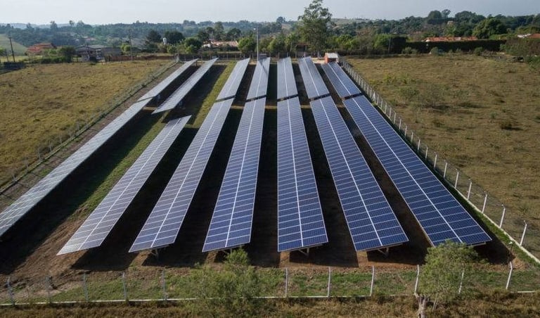 Energia solar em fazenda no Mato Grosso