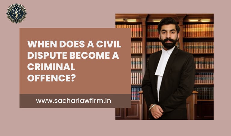 When Does a Civil Dispute Become a Criminal Offence?