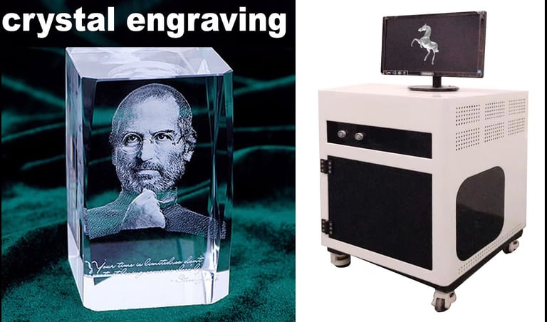 a computer screen with a picture of a man in a glass case