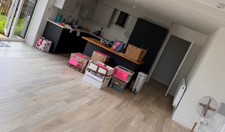 a room with a lot of boxes and boxes of boxes