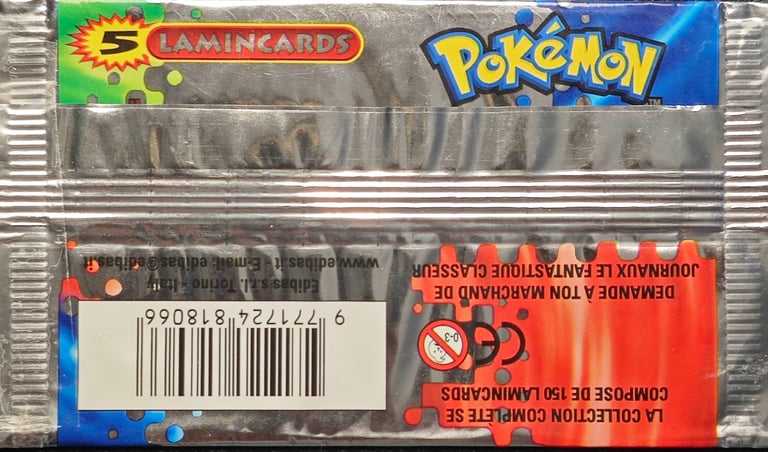 Booster Lamincards pokémon série 1 5 cartes back