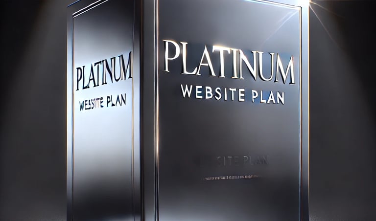 platinum colored package for website plans