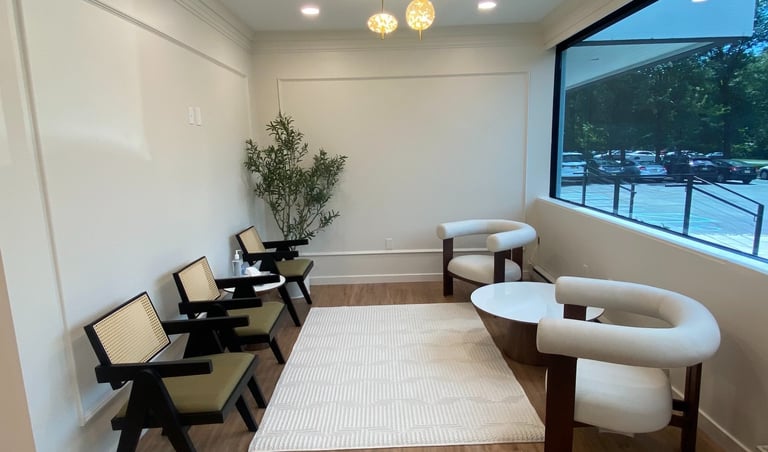 modern waiting room to make customers feel comfortable