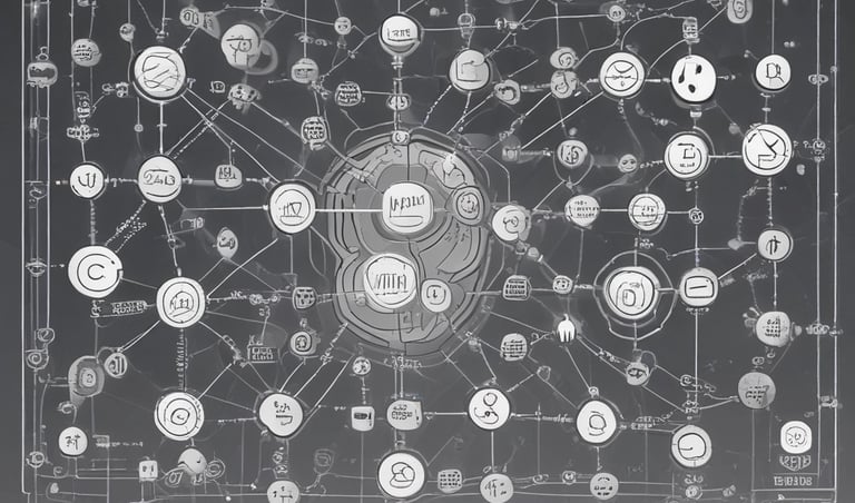 a man riding a skateboard down a street next to tall buildings