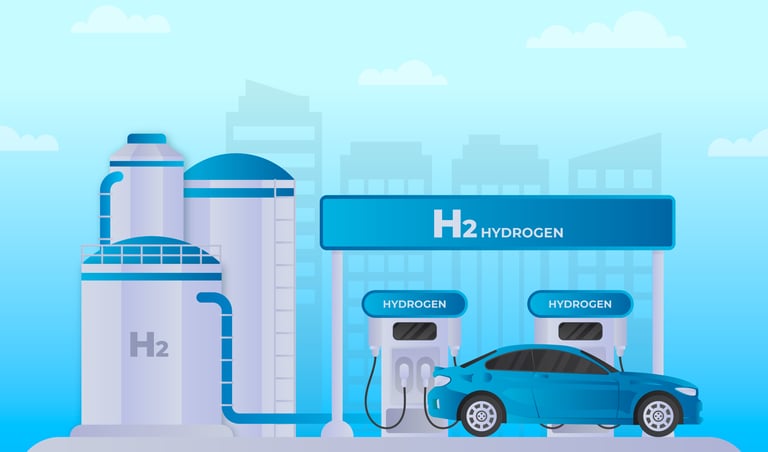green hydrogen refueling station supply chain