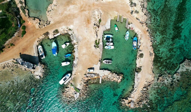 Larnaca and Paphos travel destination, scenic beach shore