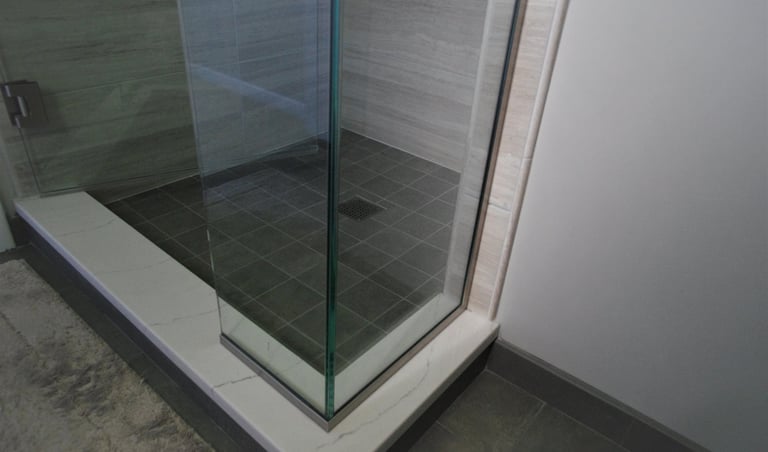 Arlington Heights bathroom shower upgrade with new tile and fixtures