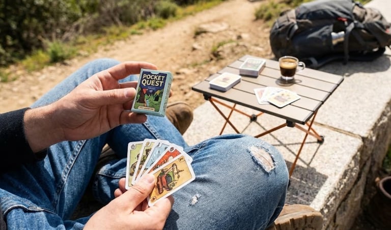 18-card micro game custom printing example for solo RPG.