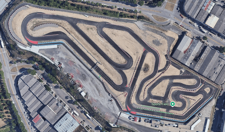 Trazado del Circuit d’Osona para entrenamientos en pitbike