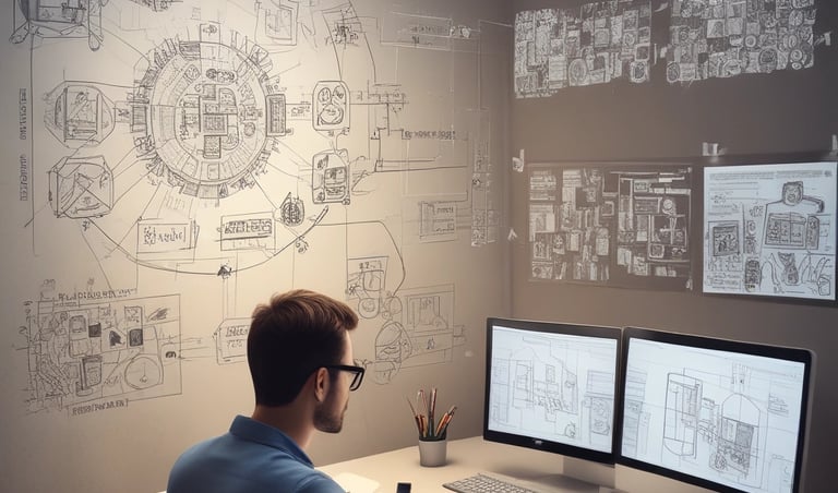 A professional consultation setting with a medical professional sitting at a desk facing a client. The room has a modern aesthetic with white walls decorated with framed certificates. The desk is organized with office supplies, a laptop, and a fruit bowl in the center.