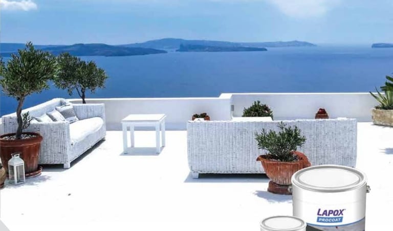 Waterproofing with PU coating for sunlight protection