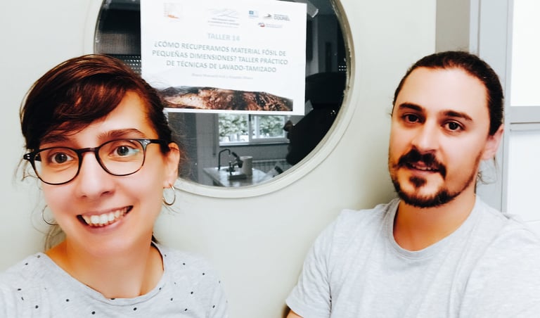 B. Moncunill-Solé and A. Blanco, in the workshop of 12th Symposium on Geology Educatoin (2024).