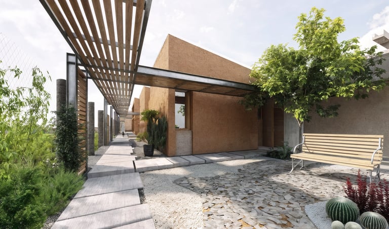 Casa sucesiva. Una casa que recorre el tererno y es parte. Arquitectura con sentido.