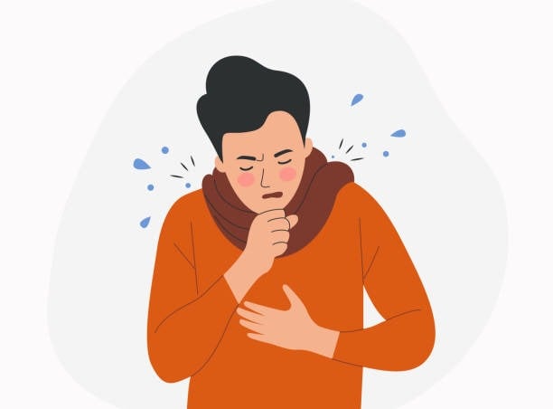 a man with a cold weather coat holding his hand to his chest