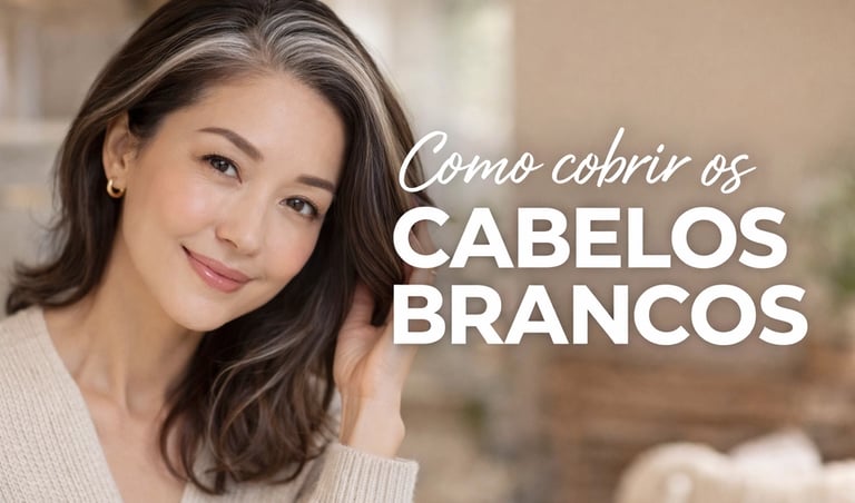 Como cobrir os cabelos brancos e fios grisalhos com técnica de camuflagem natural