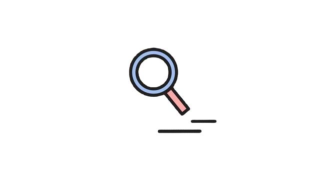 Forstørrelsesglass ikon