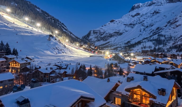 Val d'Isère in the French Alps
