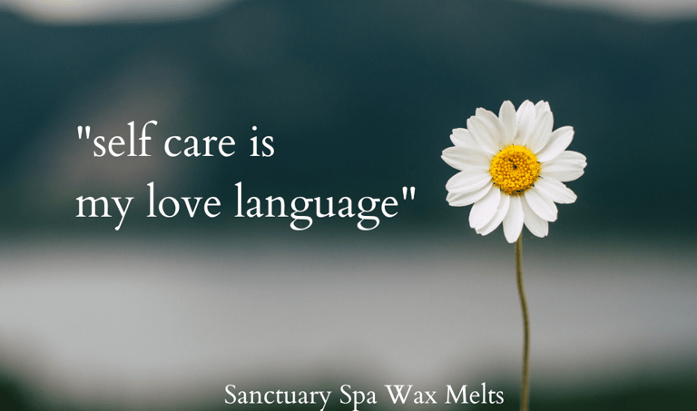 Cayla Henri: A white daisy with a quote about self care