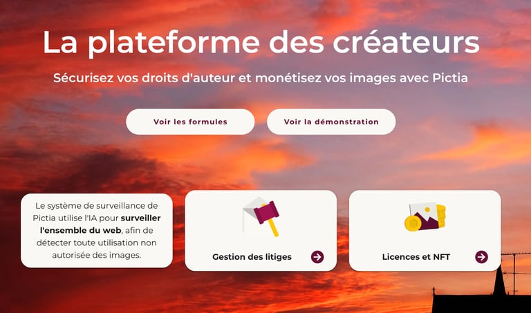 pictia website home page