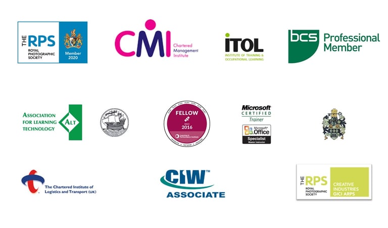 logos of Mark T Gillan professional bodies