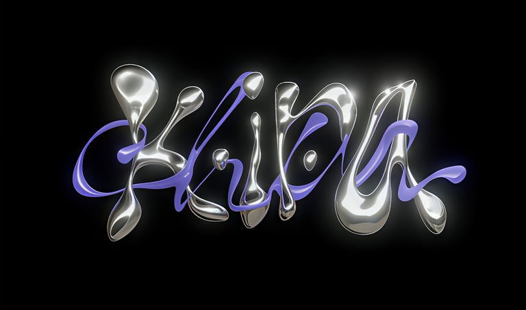 a picture of a nameplated in a shiny silver foil