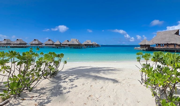 Conrad Resort Bora Bora beach