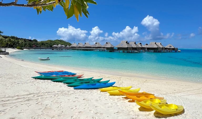 Conrad Resort Bora Bora beach
